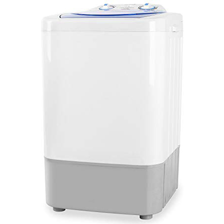 oneConcept SG002 Mini lavadora portatil (250W, 2,8 kg carga, 2 programas: delicado/normal, temporizador, bajo consumo, silencioso, ideal camping o viaje) - blanco