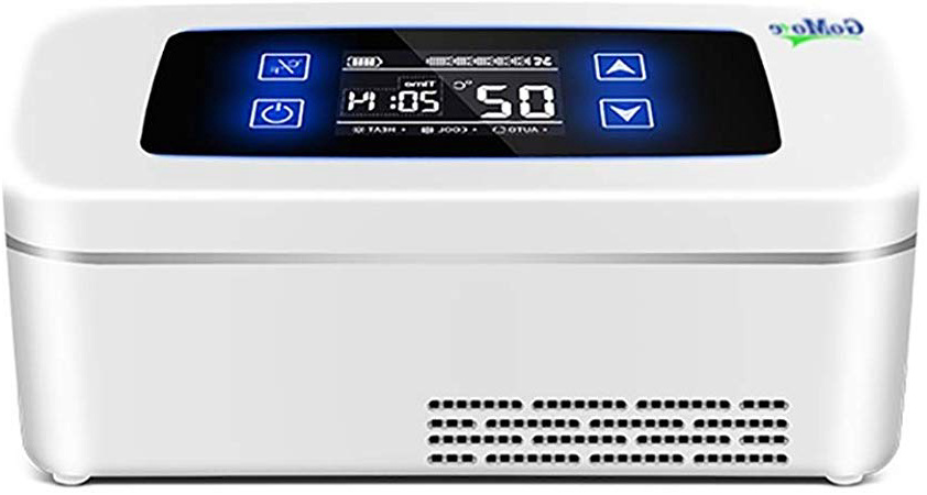 Kievy Refrigerador de medicamentos y Enfriador de insulina con Sistema de Control de Temperatura avanzado - batería portátil de refrigerante para medicamentos Durante 15 Horas de Uso
