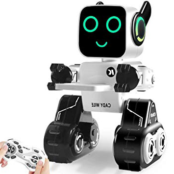 HBUDS Control Remoto Robot Toy & Gift para Niños, Robot Interactivo con Control Táctil & de Sonido, Bailary Cantar, Banco de Monedas Incorporado, Programable & Recargable RC Robot Kit