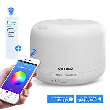 300ml KBAYBO APLICACI/ÓN inteligente//Wi-Fi y control remoto Difusor de aceite esencial Difusor de aromaterapia Humidificadores ultras/ónicos
