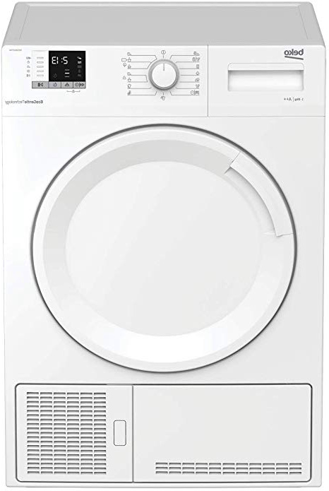 BEKO DHS 8412 PA0 - Secadora (Independiente, Carga frontal, Bomba de calor, Blanco, Botones, Giratorio, 102 L)