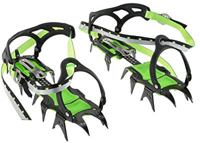 Docooler 14 Puntos Pinzas Dentadas Crampones Escalada en Hielo de Acero al Manganeso Crampón Dispositivo de Tracción