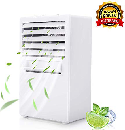 Winload Mini Climatizador, 3 En1Aire Acondicionado Móvil, Espacio Personal Enfriador de Aire Humidificador Purificador, 3 Velocidades, Climatizador Evaporativo Portátil para Casa/Oficina, Sin Freón