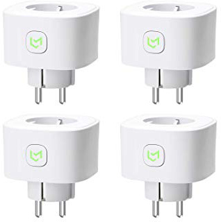 Enchufes Inteligentes, Smart Plug 16A 3680W, Compatible con Alexa, Google Assistant e IFTTT, con Control Remoto (4 Pack)