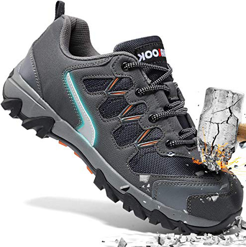 Zapatos de Seguridad para Hombre con Puntera de Acero Zapatillas de Seguridad Trabajo, Calzado de Industrial y Deportiva