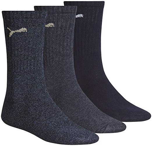 Puma Sports Socks - Calcetines de deporte para hombre, 3 unidades