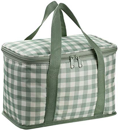 IHOMAGIC Bolsa térmica Porta Alimentos 5L Bolsa Térmica Plegable Bolso Nevera Térmica Tela Bolsas Térmicas para Llevar Comida Nevera Almuerzo para Adulto Niños Trabajo Oficina Playa Viaje, Gris