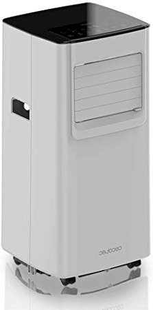 Cecotec Aire Acondicionado 3 en 1 Portatil ForceClima 7050. Refrigeración, ventilación y deshumidificación. Ultrasilencioso. 7000 BTU. 300 m³/h. Pantalla. Temporizador 24 h. Mando a Distancia.