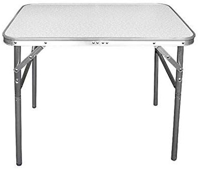Wohaga® Mesa de Camping plegable aluminio 75 x 55 x 60 cm transportable – Mesa plegable Mesa de jardín Mesa auxiliar Mesa plegable Mesa de pícnic Mesa plegable de aluminio y regulable