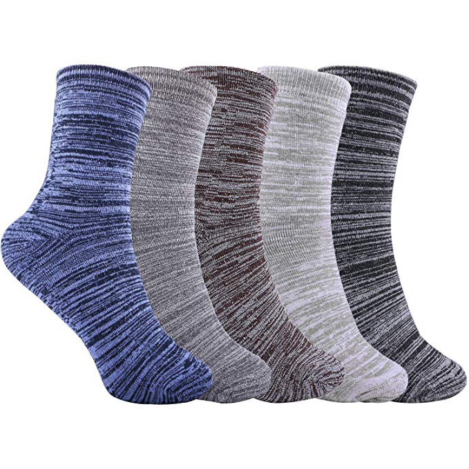 Hombres Calcetines Gruesos en Invierno , Emooqi 5 pares Hombre Calcetines termicos algodon,súper cálidos y suaves y cómodos Talla 39-49