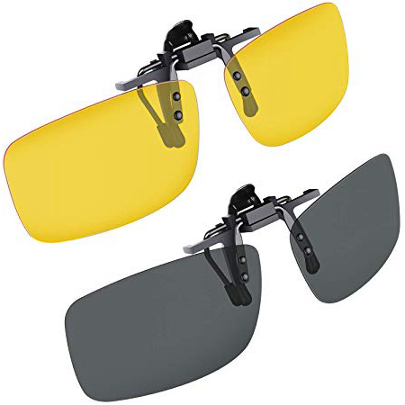 
                
                    
                    
                

                
                    
                    
                        Gafas de sol con clip, Gritin [2 unidades/día + noche visión] Gafas de sol polarizadas UV400 para hombre y mujer, ajuste cómodo y seguro sobre gafas de sol para conducción y al aire libre
                    
                

                
                    
                    
                
            