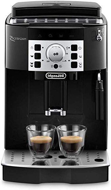 De'longhi Magnifica S Ecam 22.110.B - Cafetera superautomática, 15 bares de presión, 13 programas ajustables, auto-limpieza, sistema cappuccino, negra