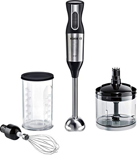 
                
                    
                    
                

                
                    
                    
                        Bosch MSM6S50B ErgoMixx Style - Batidora de mano, 750 W, regulador de velocidad y función Turbo, cúpula con cuatro cuchillas, con picador, varilla batidora y vaso de mezclas, color negro y acero
                    
                

                
                    
                    
                
            