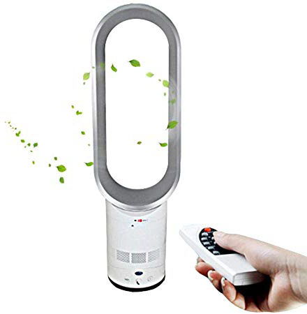 LeKing Ventilador Sin Aspas, Ventilador Silencioso De Control Remoto, Ventilador Portátil Sin Ahorro De Energía Sin Hojas, Velocidad De Viento Ajustable, Juego para El Hogar/Escritorio/Dormitorio