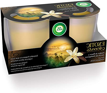 Air Wick Life Scents Vela Aromática Duplo Vainilla y Ébano de Madagascar - 2 Unidades