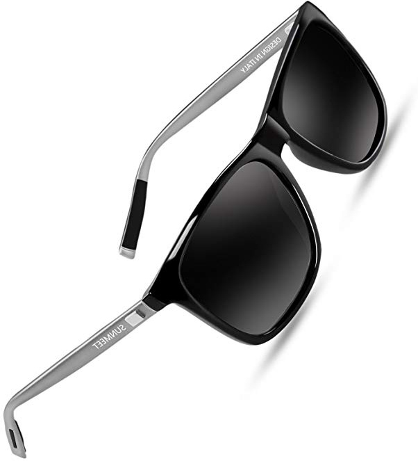 SUNMEET Gafas de sol Hombre Polarizadas Clásico Retro Gafas de sol para Hombre UV400 Protection S1001