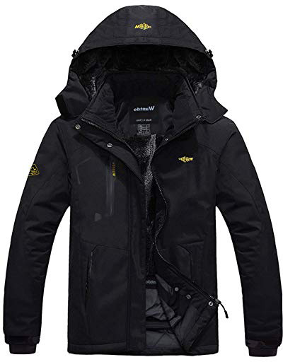 Wantdo Chaqueta de Montaña Esquí Impermeable para Hombres