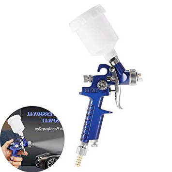 pistola pintar HVLP 0.8mm Alimentación por Gravedad Pistola Rociadora 120cc para reparación de pintura de automóviles