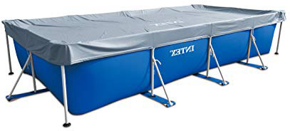Intex – Cubierta rectangular de protección para piscinas tubulares (ref: 58968), 4,50 m