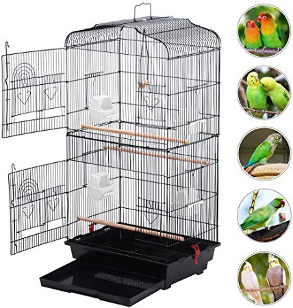 Yaheetech Jaula para Pájaros Jaula de Aves Canarios