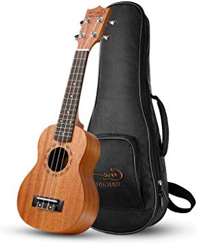 Ukelele, Hricane Ukeleles Soprano 21 Pulgadas Instrumento de Caoba, Ukulele Profesional para Principiantes