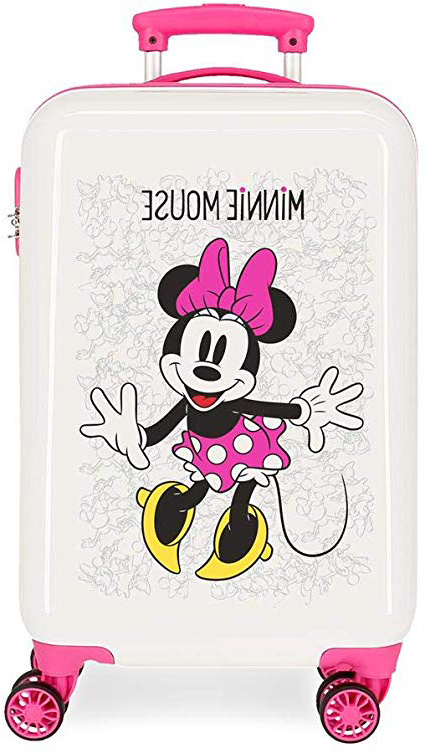 Disney Enjoy The Day Equipaje infantil, 55 cm, 34 litros, Blanco/Rosa