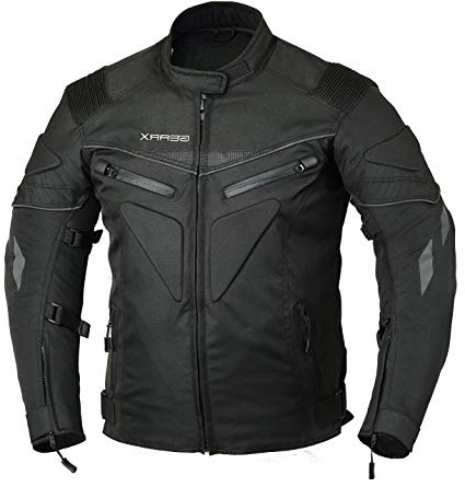 Espina Padded Chaqueta para La Motocicleta Impermeable Transpirable con Armours, M
