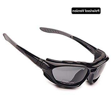 EnzoDate Gafas de la motocicleta Polarized Clear Lenses Day Night, Gafas de sol para el casco Temples intercambiables Correa