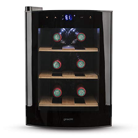 H.Koenig AGE6WV Vinoteca 6 Botellas, Plástico, Negro