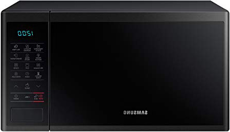 Samsung MG23J5133AK/EC - Microondas con grill, 800W/1100W, 23 litros, interior Cerámica Enamel, color negro mate