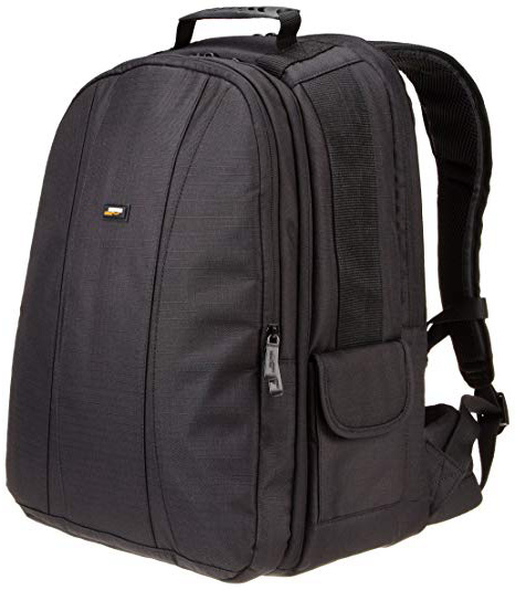 AmazonBasics - Mochila para cámaras DSLR y ordenadores portátiles (interior de color gris)