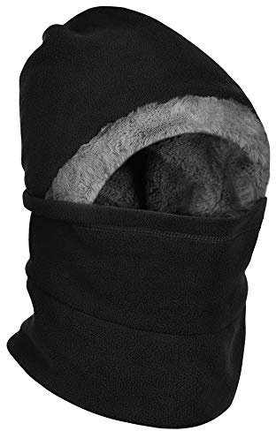 VBIGER Cuello Calentador para Invierno y Gorro con Calentito para Invierno Pasamontañas para Hombre y Mujeres