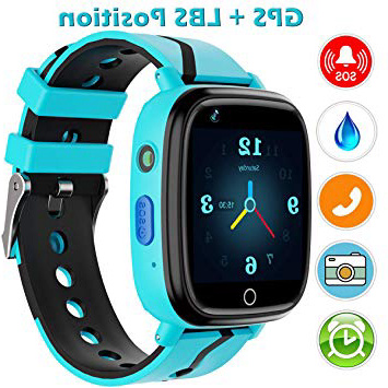 YENISEY GPS Smartwatch para Niños,WiFi Reloj Rastreador de TeléFono para Niñas y Niños Smartwatch con Monitor Remoto CáMara Linterna Reloj Despertador Juego de ConversacióN por Voz SOS