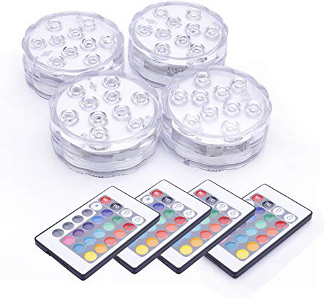 
                
                    
                    
                

                
                    
                    
                        Luz sumergible con mando a distancia, ENES Cambio de Color RGB Multi agua densidad LED Leuchten, Lluminación para estanque, Base de jarrón, Decoración [Eficiencia energética Clase A+]
                    
                

                
                    
                    
                
            