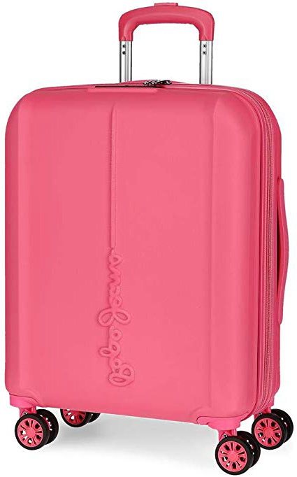 Maleta de cabina Pepe Jeans Glasgow Rosa rígida 55cm