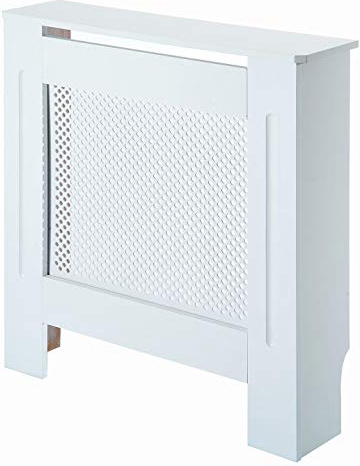 HOMCOM Cubre Radiador Cubierta de Radiador Mueble Estante de Pared para Radiador Diseño Moderno MDF 78x19x82cm