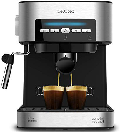 Cecotec Digital Power Espresso 20 Matic Cafetera Express para Espresso y Cappuccino, 850 W, 20 Bares, Vaporizador Orientable, Digital