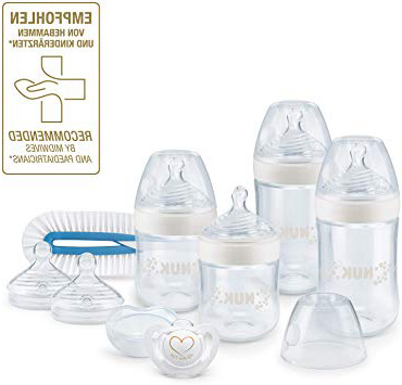 Set de biberones Nature Sense de NUK, de polipropileno sin BPA, de 0 a 6 meses, lo más parecido al pecho materno blanco Weiß