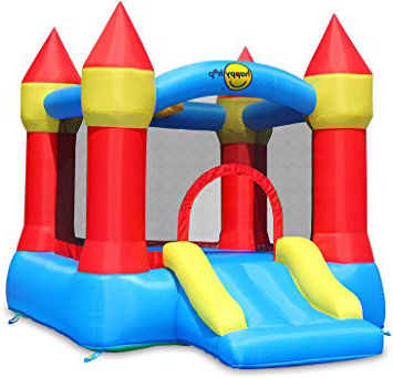 Happy Hop 9221. Castillo Hinchable: Bouncer with Slide and Hoop.