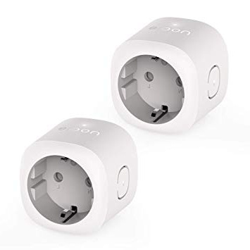 Nooie Enchufe Inteligente Wifi Outlet Mini Smart Plug, funciona con Alexa Google Home para control remoto por voz, Temporización, no se requiere Hub, sólo suporta la red de 2.4GHz (2 paquetes)