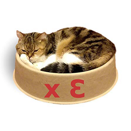 KittyDoo Cama para Gatos ComfyCat, Pack de 3 - Sofá, Cáscara para Gatos Circular, Cómoda, Sana y Resistente a Arañazos