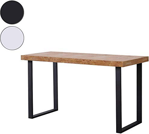Adec - Natural, Mesa de Estudio, Escritorio o despacho, Mesa de Oficina Color Roble Salvaje y Negro, Medidas: 120 x 60 x 73 cm de Alto