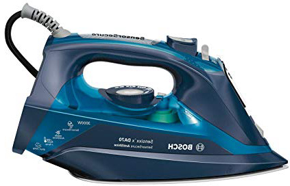 Bosch TDA703021A - Plancha de vapor, 3000W, Vapor constante 50 g/min, Cerámica, Azul
