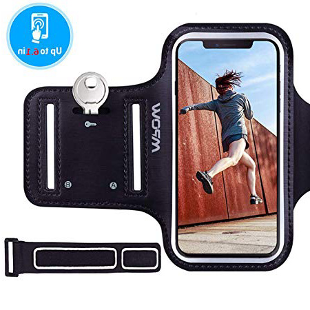 Mpow Brazalete Deportivo Para Corre con Soporte para Llaves, cables y tarjetas,Antideslizante Contra Sudor, Brazalete Movil para iPhone XR/XS/ X/ 8/7/6,Galaxy S9/S8 Huawei,LG hasta 6.1 pulgas