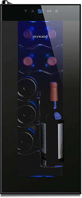 MICROWAVES PTWC-12 Vinoteca, Negro