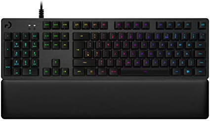 Logitech G513 - Teclado mecánico para Gaming con retroiluminación RGB e interruptores mecánicos Romer-G Táctil, Carbon - QWERTY Español