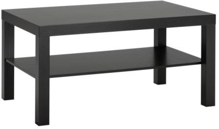 Ikea Mesa de sofá Lack, Color Negro marrón, 90 x 55 cm