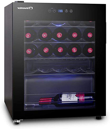 Inventor Vino, Nevera para Vinos con Compresor, 66 litros de Capacidad para 24 Botellas estándar de Vino