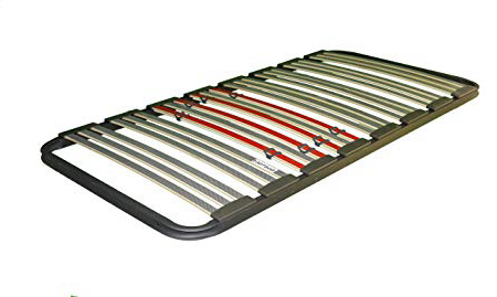 Bonitex - Somier multiláminas 90x190cm (sin patas) con REGULADORES LUMBARES, FIRMEZA ADAPTABLE, TUBO 40x30MM y LÁMINAS de HAYA natural antideslizantes
