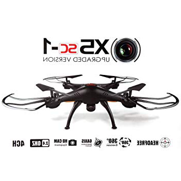 Syma X5SC-1 - Drone cuadricóptero con control remoto y cámara HD, (Negro)